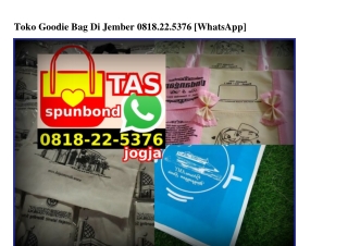 Toko Goodie Bag Di Jember Ô818•22•5376[wa]