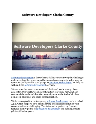 Software Developers Clarke County