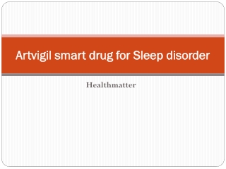 Artvigil smart drug for Sleep disorder