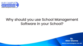 Why should you use School Management Software in your School?