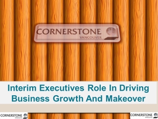 Interim Executives Role In Driving Business Growth And Makeover