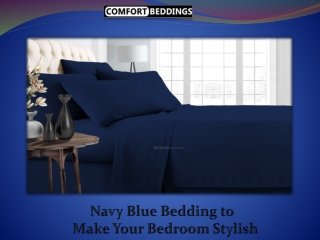 Navy Blue Bedding to Make Your Bedroom Stylish