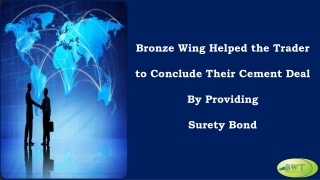 Surety Bond – MT760 - Performance Bond Providers