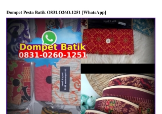 Dompet Pesta Batik 083I-0260-I25I[wa]