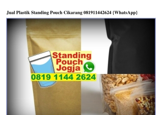 Jual Plastik Standing Pouch Cikarang 0819•1144•2624[wa]