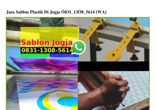 Jasa Sablon Plastik Di Jogja 0831•1308•5614[wa]