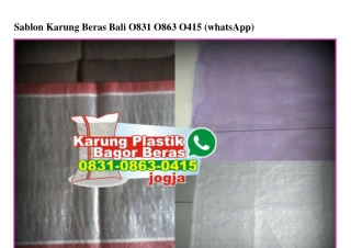 Sablon Karung Beras Bali Ô831Ô863Ô415[wa]