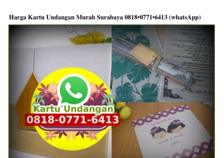 Harga Kartu Undangan Murah Surabaya Ô818.Ô771.6413[wa]