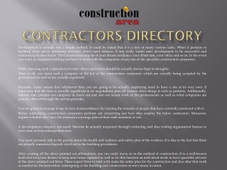 Contractors Directory