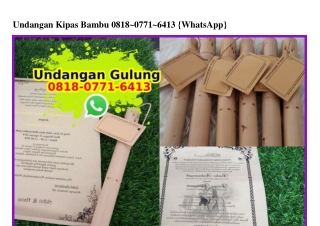 Undangan Kipas Bambu Ô8I8 Ô77I 64I3[wa]