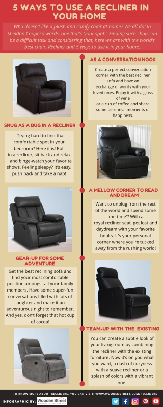 5 Ways to use a Recliner in Your Home