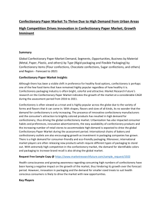 Confectionary Paper