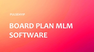 Board Plan MLM Software