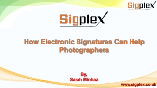 Benefits of electronic signature devices for photographers | Sigplex