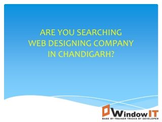 Best Web Designing Company in Chandigarh