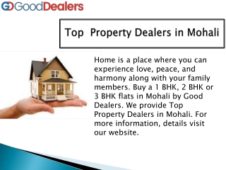 Top Property Dealers in Mohali - Good Dealers