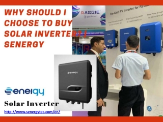 Why Should I choose to buy Solar Inverter? | Senergy