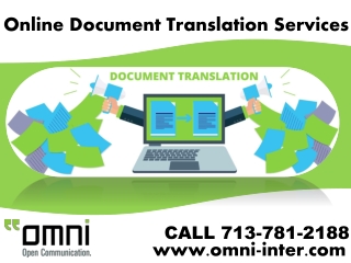 Online Document Translation Services