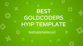 Goldcoders HYIP Template
