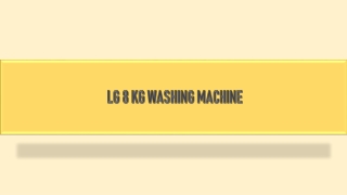 Buy LG 8 kg Washing Machine Online at Best Prices on Bajaj Finserv EMI Store.