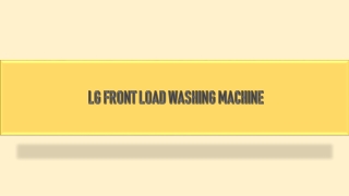 Buy LG Front Load Washing Machine Online at Best Prices on Bajaj Finserv EMI Store.