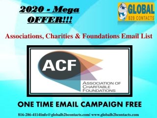 Associations, Charities & Foundations Email List