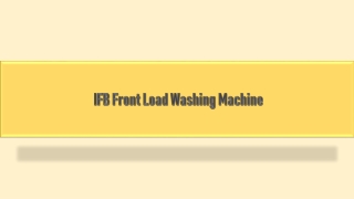 Buy IFB Front Load Washing Machine Online at Best Prices on Bajaj Finserv EMI Store