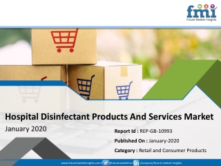 Hospital Disinfectant Products And Services Market to Record CAGR of ~7% Increase in Revenue by 2029