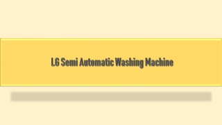 Latest Offers on LG Semi Automatic Washing Machine Online