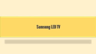 Samsung LED TV - Latest offers on Samsung LED TV online