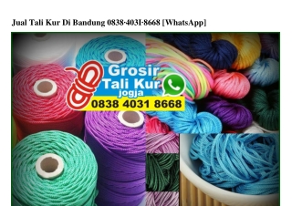 Jual Tali Kur Di Bandung Ö838•4Ö31•8668[wa]