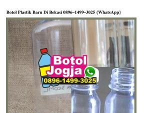 Botol Plastik Baru Di Bekasi Ö896 1499 3Ö25[wa]