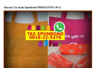 Macam Tas Kain Spunbond Ö818•22•5376[wa]