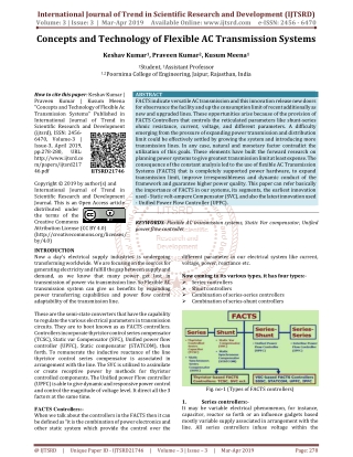 Concepts and Technology of Flexible Ac Transmission Systems