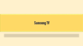 Get best deals on Samsung TV online at Bajaj Finserv EMI Store