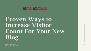 Ways to Increase Visitor Count For Blog