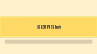 LG 32 inch LED TV