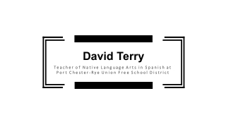 David Terry - Experienced Spanish Language Teacher