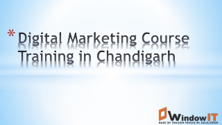 Digital Marketing Course in Chandigarh