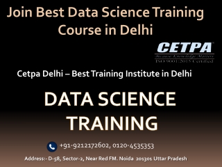 Join Best Data Science Training Course in Delhi
