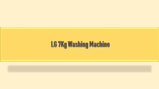 Buy LG 7 kg Washing Machine Online