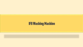 Buy IFB Washing Machine Online at Best Prices on Bajaj Finserv EMI Store