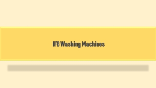Buy IFB Washing Machine Online at Best Prices on Bajaj Finserv EMI Store.