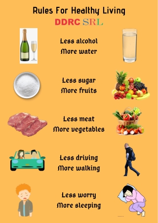 Rules For Healthy Living