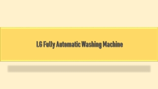 LG Fully Automatic Washing Machine