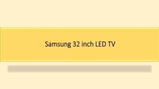 32 inch Samsung LED TV - Latest offers on Samsung 32 inch LED TV online