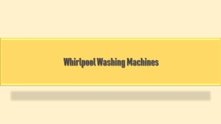 Get Best Deals on Whirlpool Washing Machines Online at Bajaj Finserv EMI Store