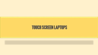 Get Best Deals on Latest Touch Screen Laptops Online at Bajaj Finserv EMI Store.