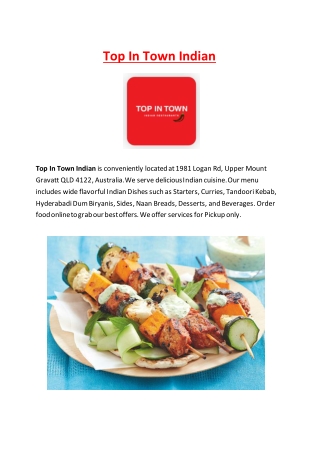 5% Off - Top In Town Indian takeaways Upper Mount Gravatt, Qld