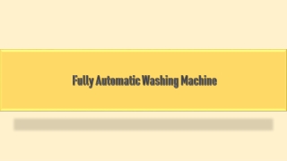Latest Offers on Fully Automatic Washing Machine Online